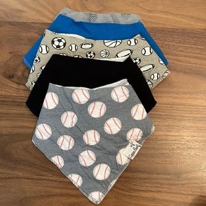 Copper Pearl 5 baby boy bibs bundle sports ball baseball